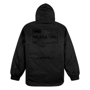 Ocelloni Black Windbreaker Jacket